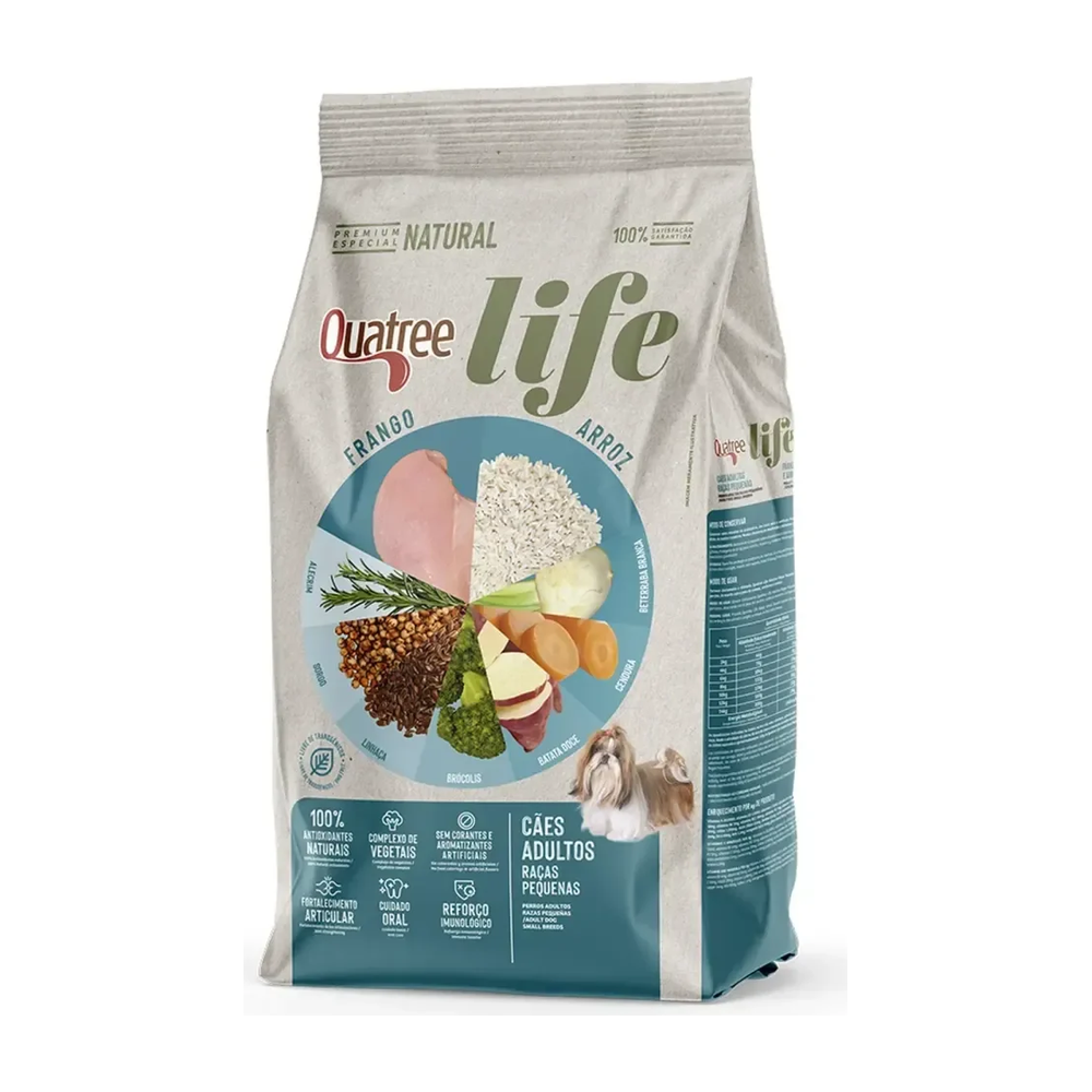 Embalagem da ração Quatree Life