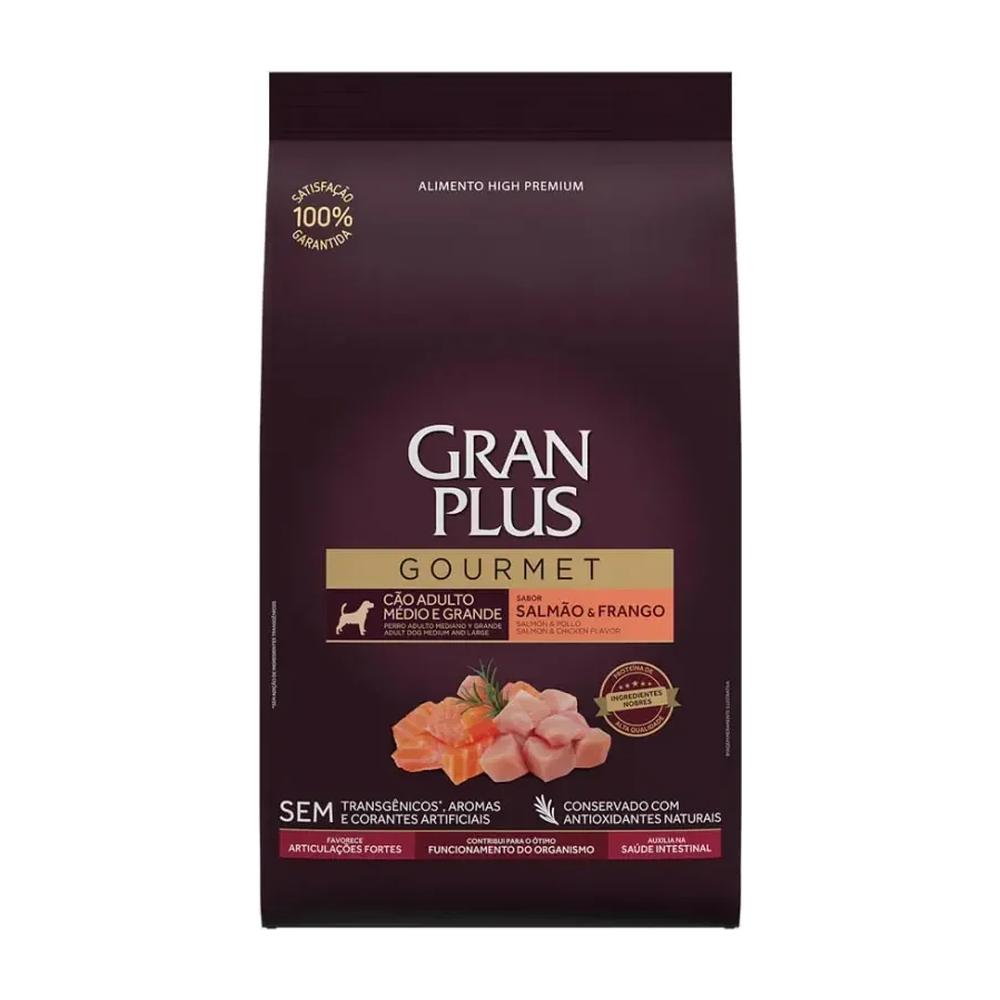 Embalagem da ração GranPlus Gourmet