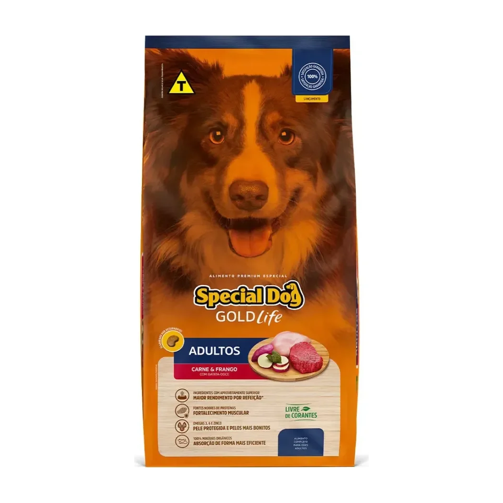 Embalagem da ração Special Dog Gold Life